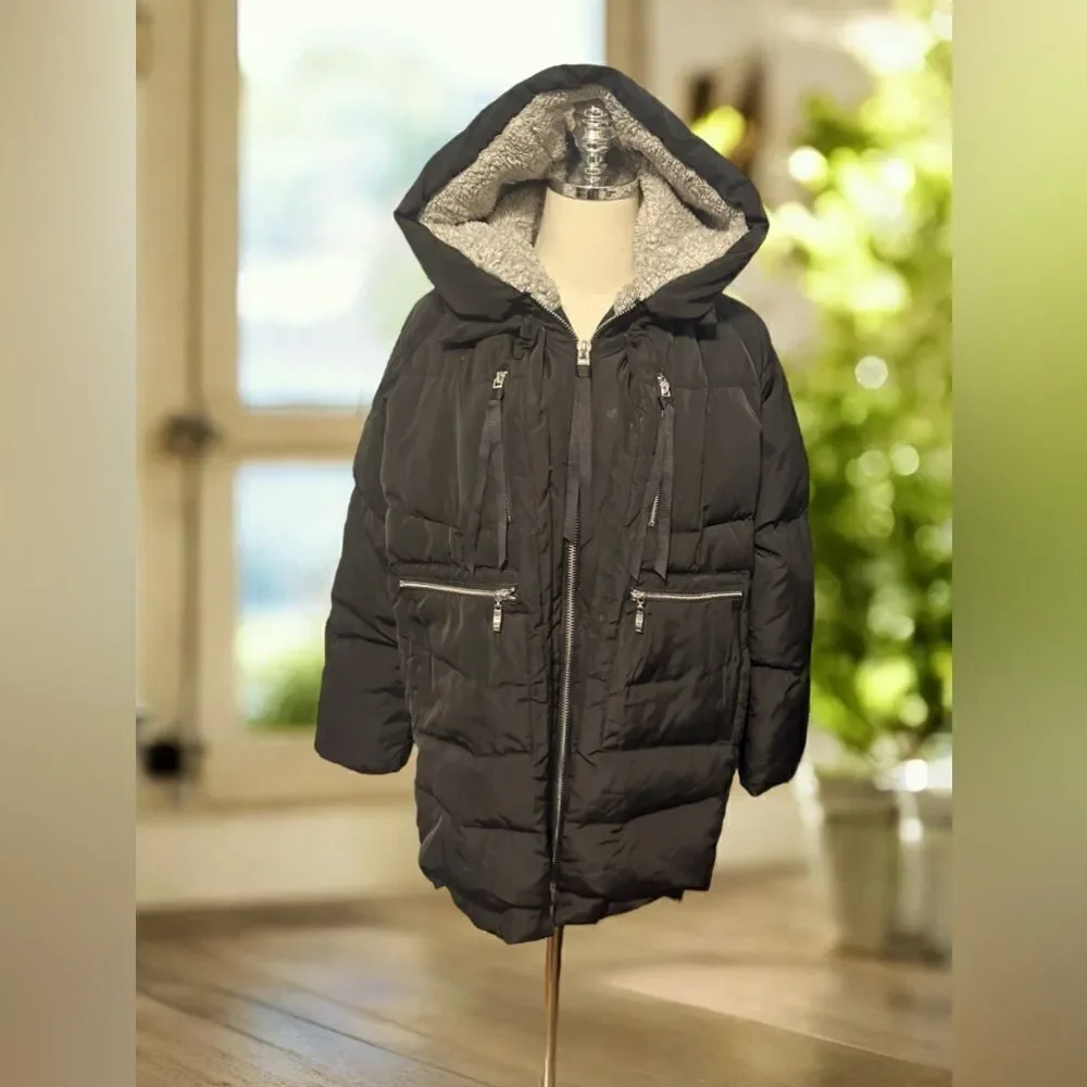 Orolay Winter Snow Insulated Thickened Down Feather Jacket Parka Size Small